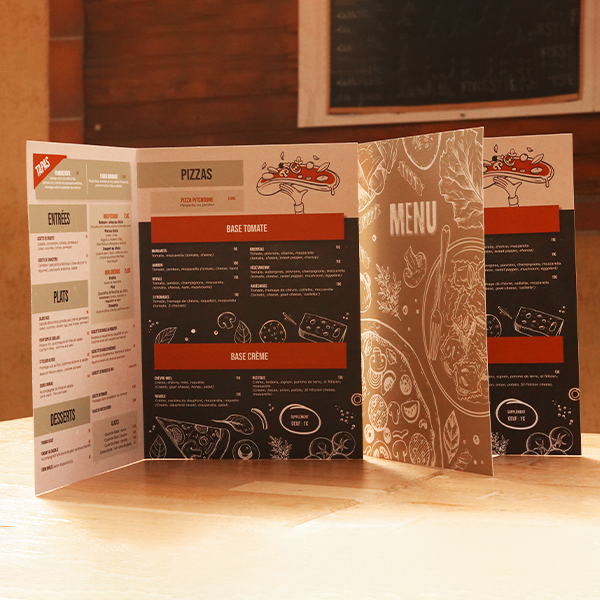 Menu restaurant